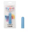 Turbo Buzz Rounded Bullet - Blue Discreet Powerful 10-Function Vibrator Packaging and Product