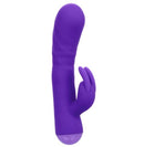Extra Thicc Chubby Deep Thrust Bunny Rabbit Vibrator Purple showcasing its sleek design and bunny teaser ears.