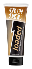 Gun Oil Loaded Hybrid Lubricant 3.3 Oz Tube for smooth and lasting glide, featuring water-based and silicone technology.