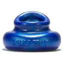 Oxballs Juicy Pumper Fatty Cockring Blue showing its soft silicone design and shiny texture.