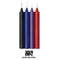 9'S Make Me Melt Candle Pastellines - Erotic Wax Play Candles for BDSM in black, blue, purple, and red from Icon Brands