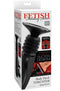 Fetish Fantasy Body Dock Handheld Thruster - Black in packaging, showcasing its powerful thrusting modes and suction design.