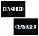 Pastease Black Censor Bars Pasties featuring bold 'CENSORED' text on a sleek black background.