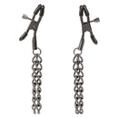 Euphoria Chain Nipple Clamps - adjustable with soft pads and dual chains for sensory play