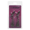 Euphoria Chain Nipple Clamps with dual chains in packaging - fully adjustable, soft-padded for comfort, perfect for enhanced sensory play.