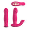 Vesper Multi-Function Vibe in Pink, featuring a sleek design and remote control for customized pleasure and sensations.