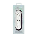 Clarity Heras Caress Glass Dildo in packaging, showcasing its elegant design and premium craftsmanship.