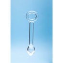 Clarity Heras Halo Glass Dildo - handcrafted 6-inch borosilicate glass pleasure piece with elegant design.