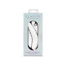 Clarity Heras Tempest Glass Dildo packaging showcasing its elegant design and handcrafted details.