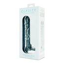 Clarity Seraphic Opus Glass Dildo packaging showcasing its elegant design and premium quality.