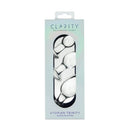 Clarity Utopian Trinity Glass Plug Set displayed in elegant packaging, showcasing three unique glass plugs for varied anal pleasure.