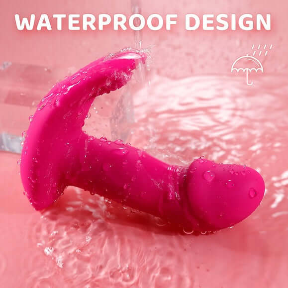 Waterproof Litty Clitty Wearable Vibrator in pink for advanced and discreet pleasure mode exploration.