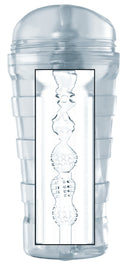 Mistress Brianna Diamond Deluxe Ass Stroker Clear featuring a multi-textured tunnel and soft Bioskin TPE material.