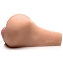 Juicy Wet Look Masturbator Doggy Style Maddie Light realistic doggy-style rear view with glossy finish and dual entry options.