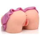 Mistress Ariana Mini Skirt Pussy and Ass Masturbator showcasing a realistic design with pink skirt, pussy and ass openings.
