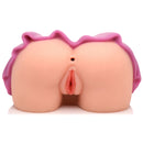 Mistress Ariana Mini Skirt Pussy and Ass Masturbator with sculpted backside and dual entries in soft material.
