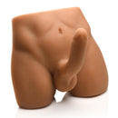 JOCK Male Ass Masturbator with Posable Dildo, a realistic life-size toy with textured details for immersive experience.