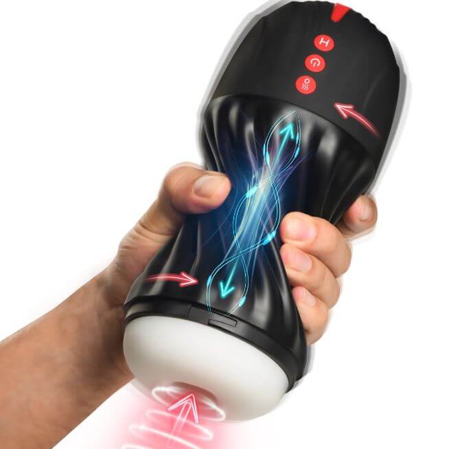 JOCK Sucking & Vibrating Masturbator – Customizable Grip, Suction, and Vibration