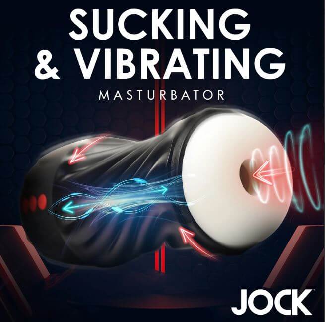 JOCK Sucking & Vibrating Masturbator – Customizable Grip, Suction, and Vibration