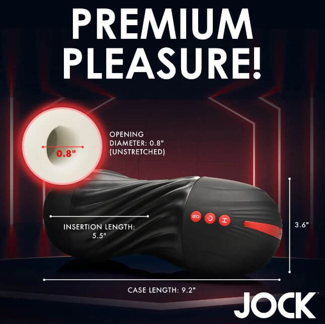 JOCK Sucking & Vibrating Masturbator – Customizable Grip, Suction, and Vibration