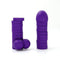 Purple pieces of the PLAY WIV ME Cock Tower penis-themed party game assembled in varying heights.