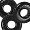 Oxballs Ringer Max 3-Pack Cockrings - Black Thicker Stronger Stretchy Rings for Enhanced Performance and Stamina - Close-Up View