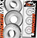 Oxballs Ringer Max 3pk Clear C-Rings - Durable, Stretchy Cock Rings for Maximum Pleasure and Support