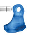 Oxballs Glowsling LED Blue Ice cocksling with LED light feature by Blue Ox Designs LLC, enhancing intimate moments with fun lighting