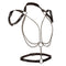 Euphoria Collection Multi Chain Halter in adjustable vegan leather with heavy-duty metal chains