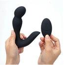 Maia Colton Prostate Massager Black with remote control for targeted stimulation and comfort.