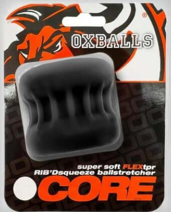 Oxballs CORE Ballstretcher Black Ice Silicone Squeezer Packaging