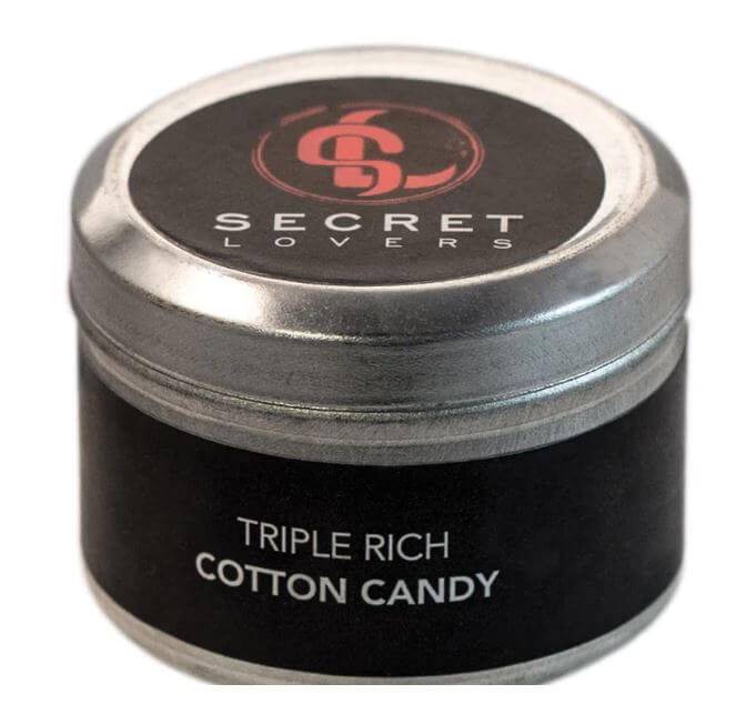 SECRET LOVERS COTTON CANDY MINI EDIBLE MASSAGE CANDLE 1OZ-0