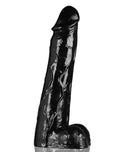 Moby Huge 3 Foot Tall Super Dildo Black, an oversized black dildo featuring lifelike details.