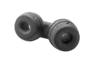 Perfect Fit Silaskin Cock & Ball Black - comfortable and secure combo ring for added support and weight