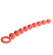 Peaches N Creame Silicone Anal Beads in soft pink silicone for comfortable and sensual play, featuring nine graduated bulbs.