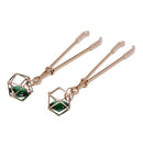 Sex & Mischief Indica Crystal Nipple Clips featuring a luxurious design with crystal accents, perfect for sensual play.