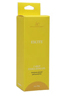 Intimate Enhancements Excite Stimulating Clitoral Gel packaging showcasing its arousal properties.