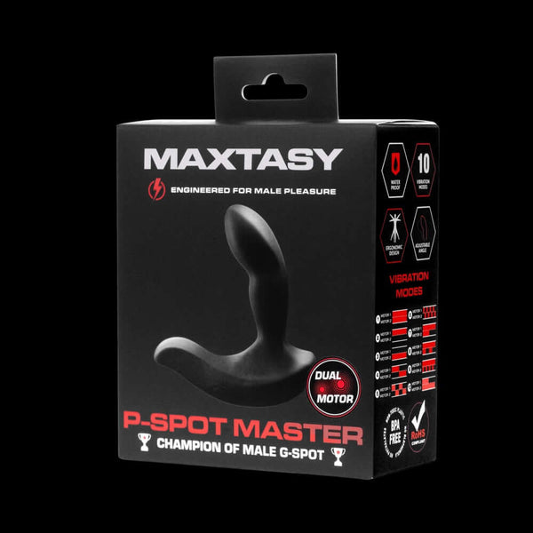 Maxtasy P-Spot Master w/ Remote in Packaging for Male Pleasure with Dual Motor and Vibration Modes
