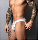 SOO CUMFY JOCK BLACK/WHITE S/M-1