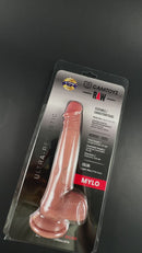 Camtoyz Raw Mylo Ultra Realistic 8 Inch Silicone Dildo in packaging showcasing design and features