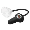XR Brands Digital Automatic Pussy Pump Clear with transparent cylinder and digital display for effortless suction.