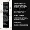 Wet Platinum Luxury Silicone Lubricant 9 Fl Oz product information and instructions for use.
