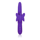 CalExotics Posh Fluttering Butterfly Vibrator Purple with slim shaft and fluttering butterfly stimulator for pleasure.