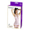 Sheer halter dress lingerie in pink packaging featuring a model, showcasing a stylish and sexy design.