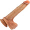 Renaissance DaVinci 8 Inch Sliding Foreskin Dildo - Realistic Dual Density Silicone in Tan by Blush