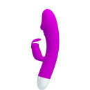 Pretty Love Will 30 Function Rabbit Style Vibrator in vibrant purple for dual stimulation.