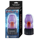 Delite Heated Rose Masturbator in Purple - Realistic Handheld Pleasure Toy with Warming Function by Nasstoys.