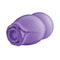 Delite Heated Rose Masturbator Purple - Realistic Handheld Pleasure with Warming Function