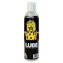 Gold Lion Water-based Lubricant 4 Oz bottle with lion logo and sleek design for enhanced intimate moments.