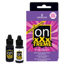 ON XXXtreme Arousal Oil pack featuring two 0.17 FL OZ bottles for powerful clitoral stimulation and heightened pleasure.